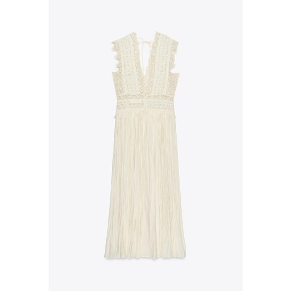 ZARA ZW COLLECTION STRAPPY LACE DRESS - Picture 7 of 8